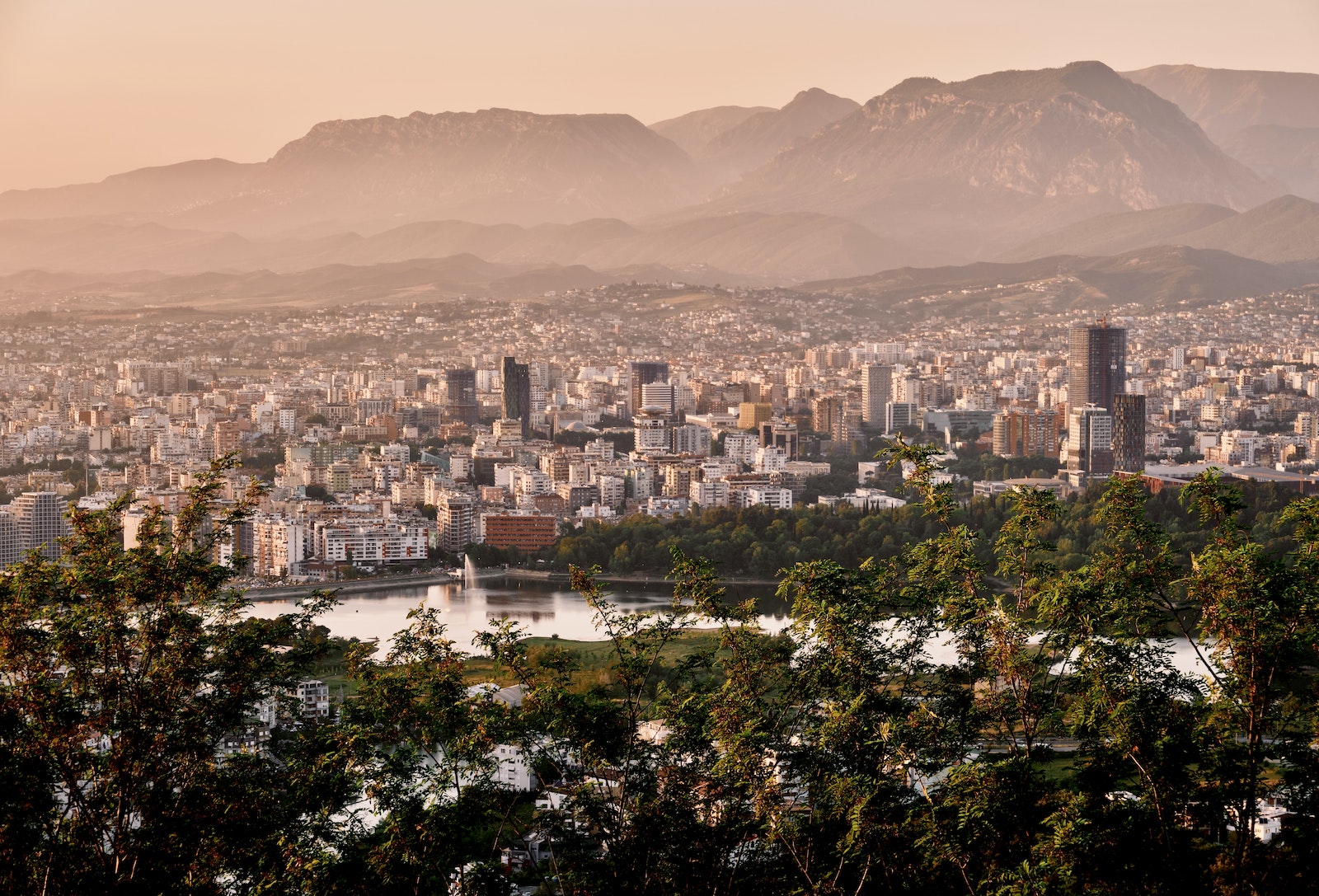 Aerial View of City Buildings