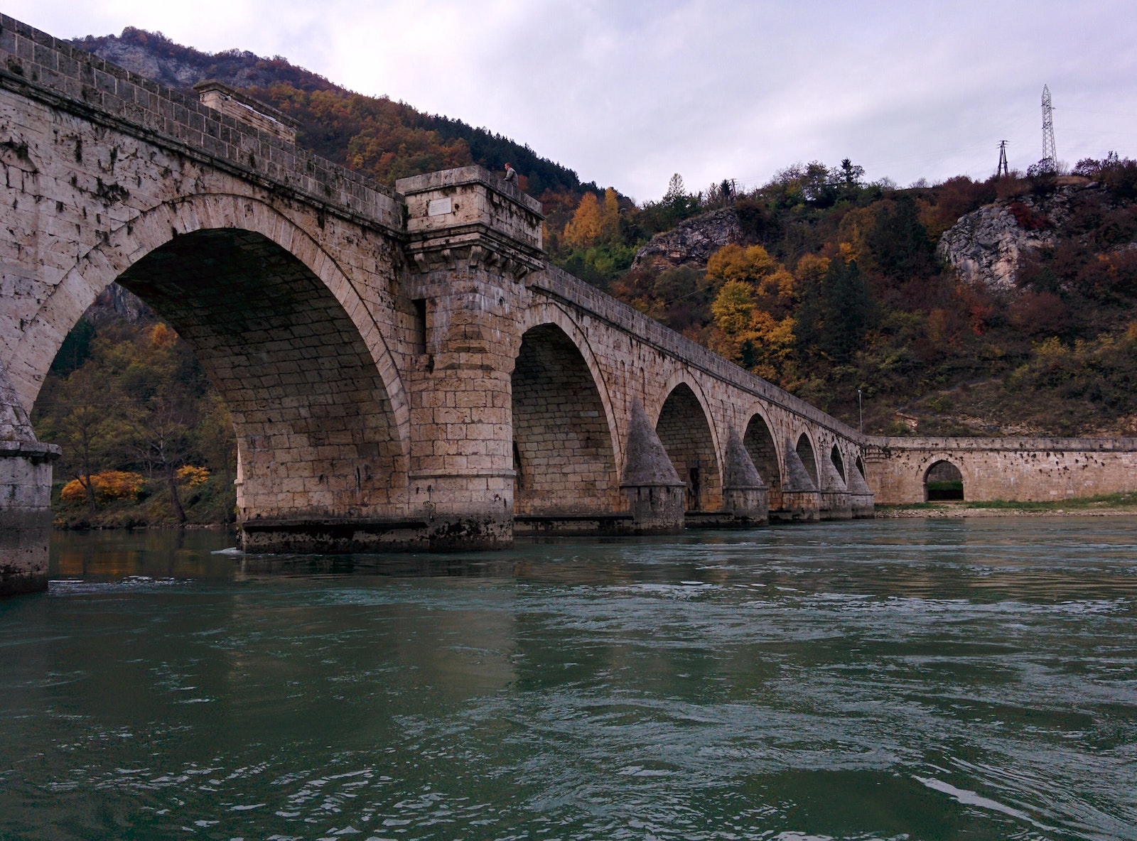 Concrete Bridge over Drina river