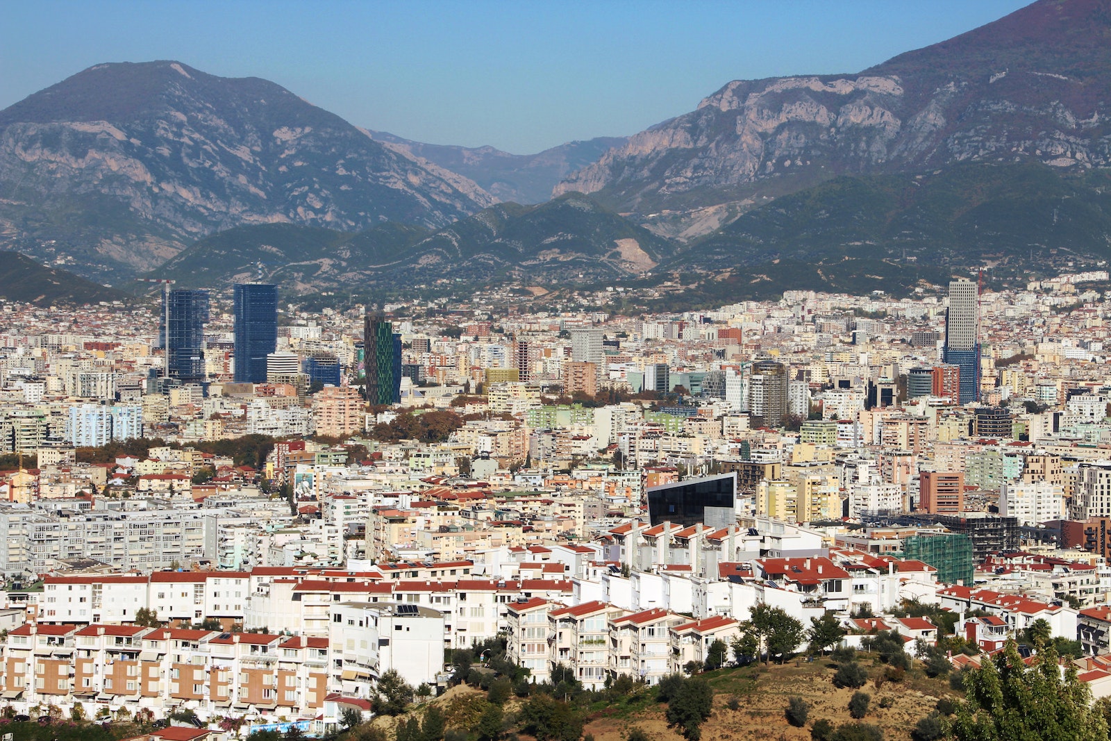 Aerial View of City Buildings