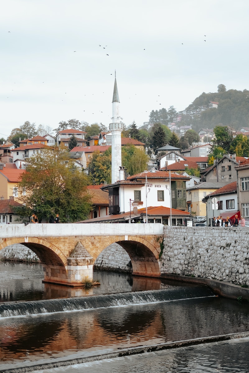 Seher-Cehaja Bridge in Sarajevo, Bosnia and Herzegovina