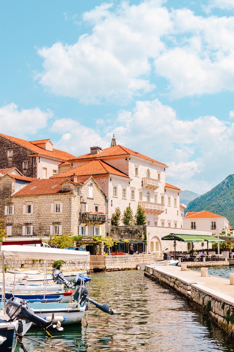 The Smekja Palace in Perast, Montenegro